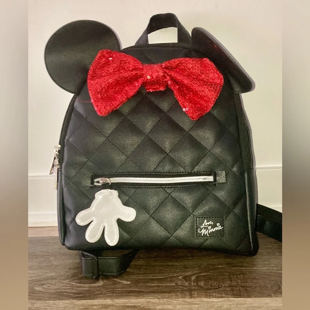 Minnie Mouse quilted sequin mini back pack - Picture 6 of 11